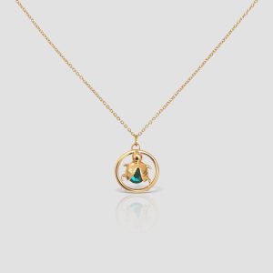 Handmade Solid Gold Ladybug Necklace