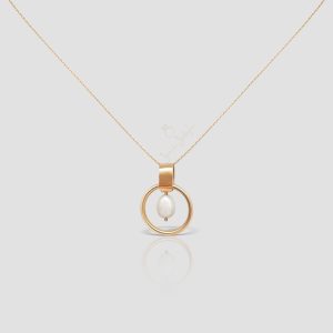 Handmade 14K Gold Karma Circle Necklace