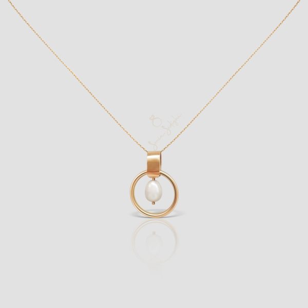 Handmade 14K Gold Karma Circle Necklace