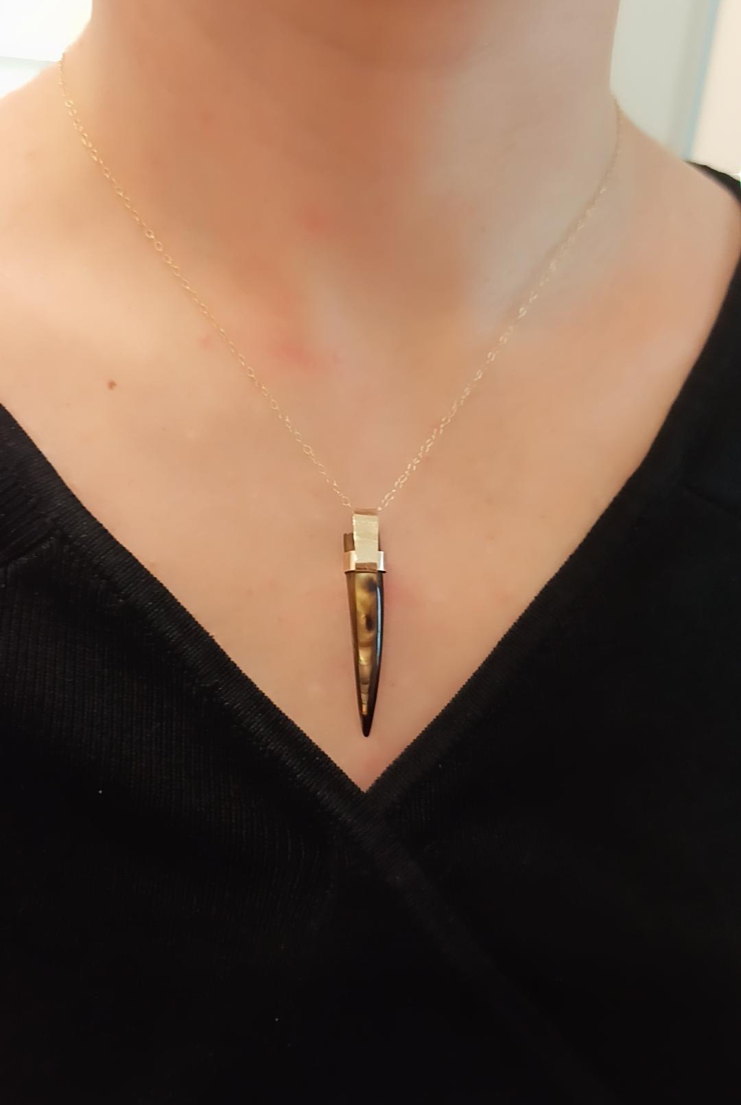 Handmade 14k solid Gold chain necklace, oval mixed round link chain, chunky gold necklace jewelry gift women - Image 8