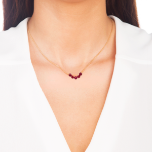 18k solid gold Tourmaline Beaded Chain Necklace, Handmade Tourmaline Beaded Necklace, Tourmaline Choker Charms Necklace 18K Solid Gold