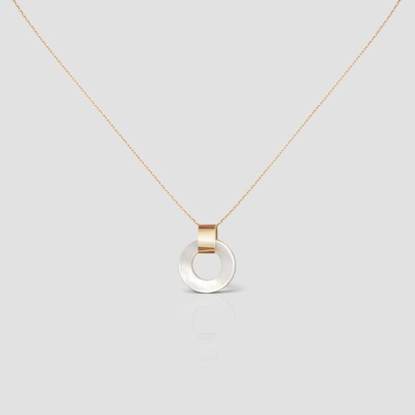 Handmade Solid Gold Shell karma Necklace - Image 13